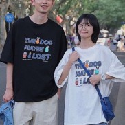 [ Có Ảnh Thật ] Áo thun unisex tay lỡ form rộng - phông MAYBE (Đôi)